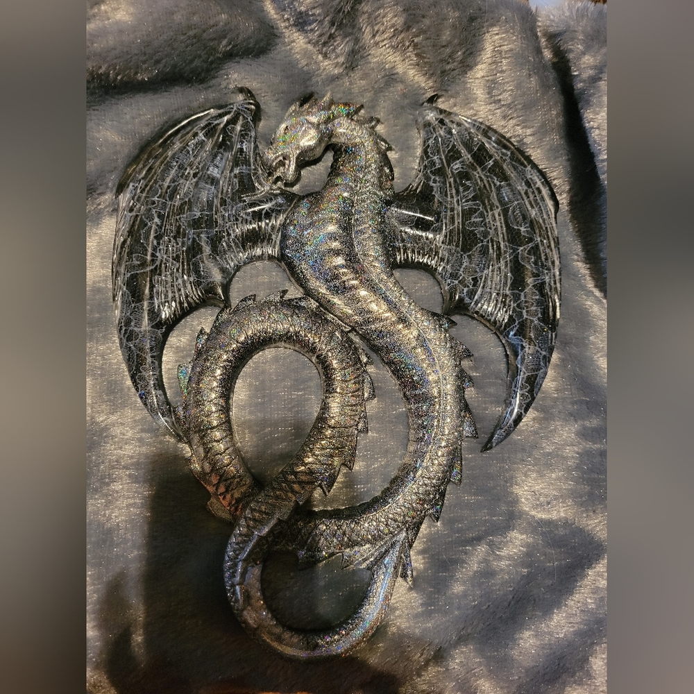 Unique resin dragon hanging